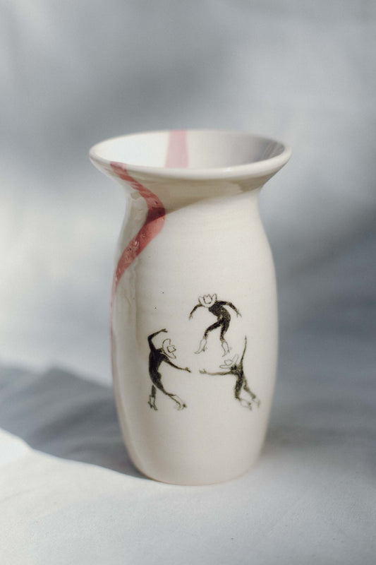 Dancing Cowboys Vase