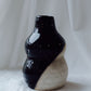 black/white magma vase