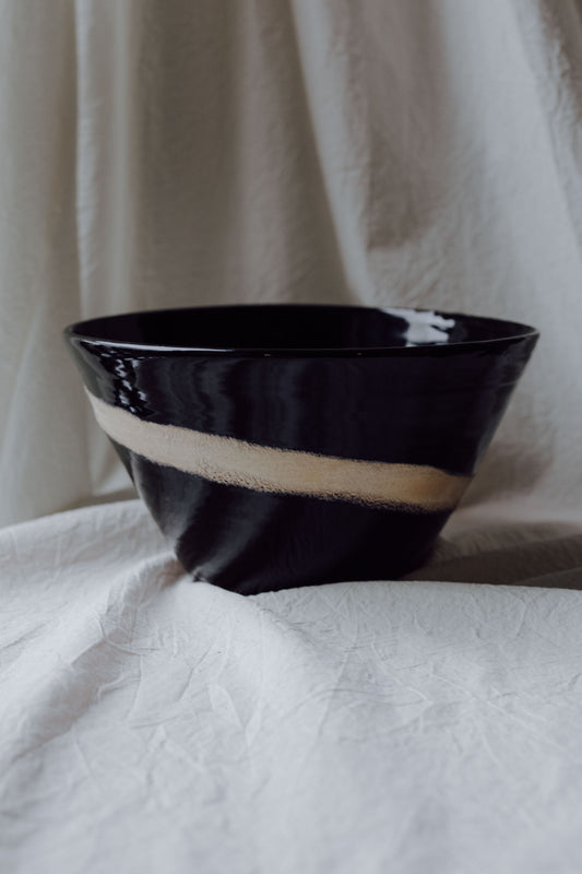 large bowl with white magma